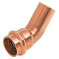 B & K Nibco 1/2 in. FTG X 1/2 in. D Press Wrought Copper 45 Degree Elbow 1 pk 9046200PCU